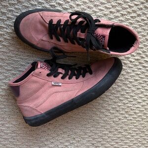 Vans Dusty Pink and Black High-Tops